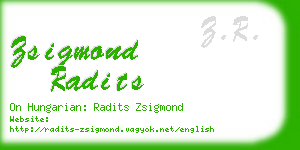 zsigmond radits business card